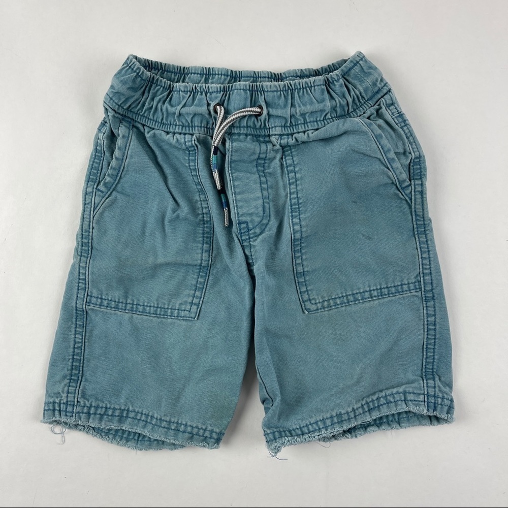 Cat & Jack Jean Shorts Boys XS Blue Denim Drawstring Pockets